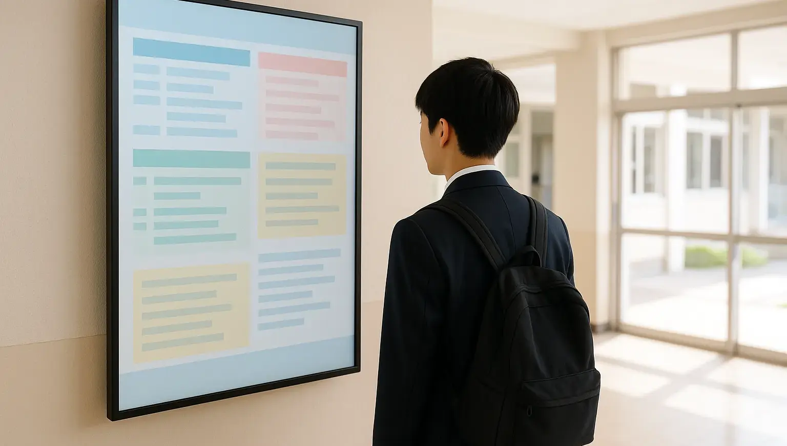 高校向けサイネージ